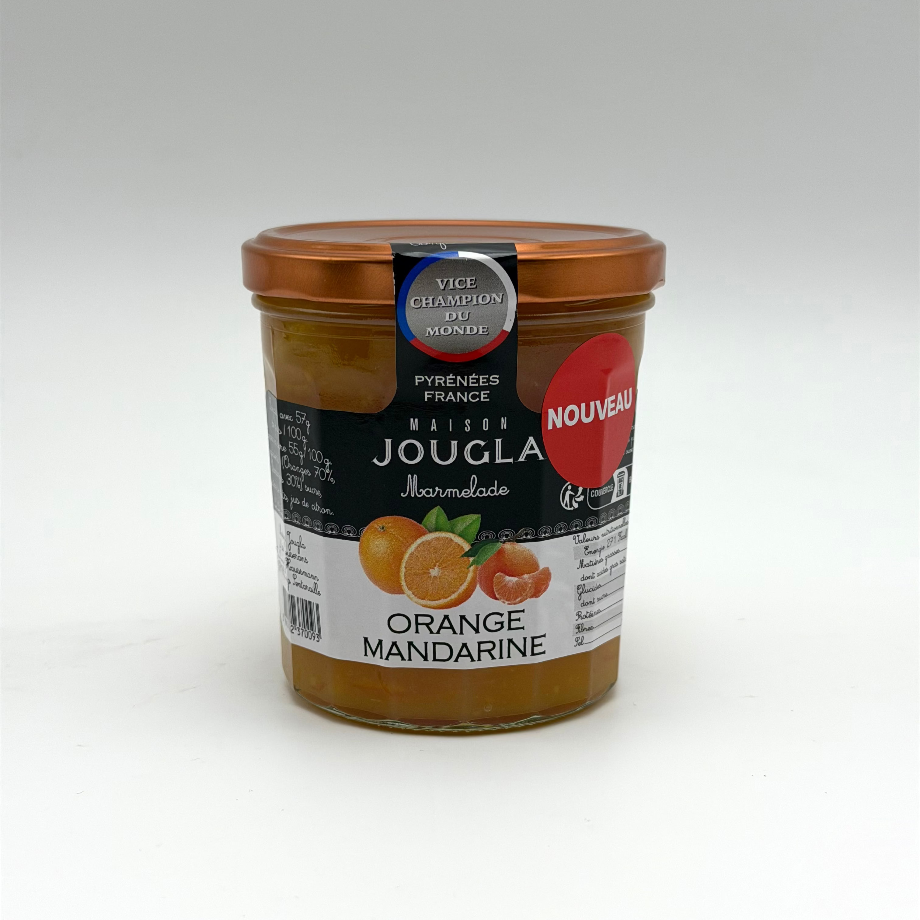 Confiture extra d'Orange Mandarine 370g