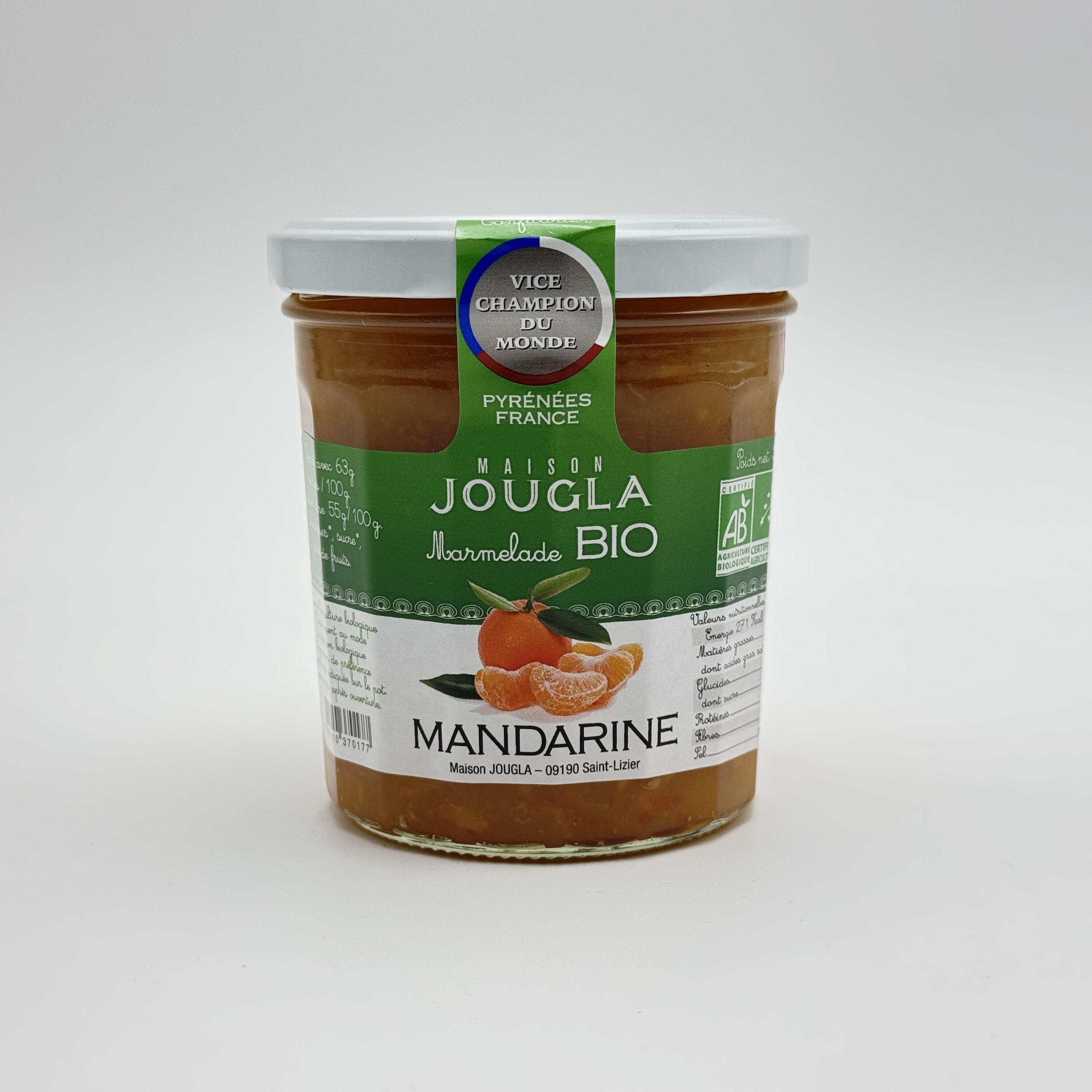 Marmelade BIO de Mandarine 370g