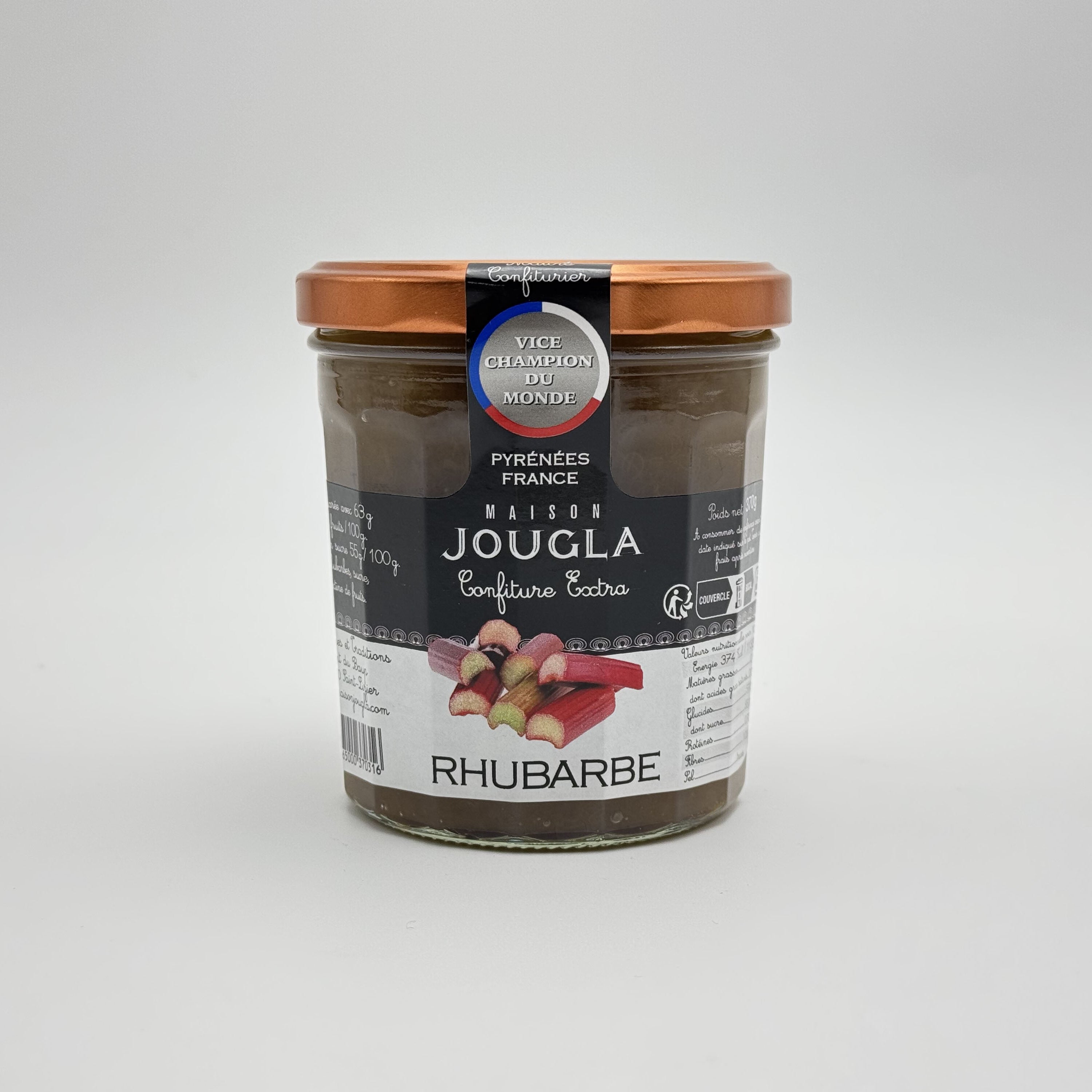 Confiture extra de Rhubarbe 370g