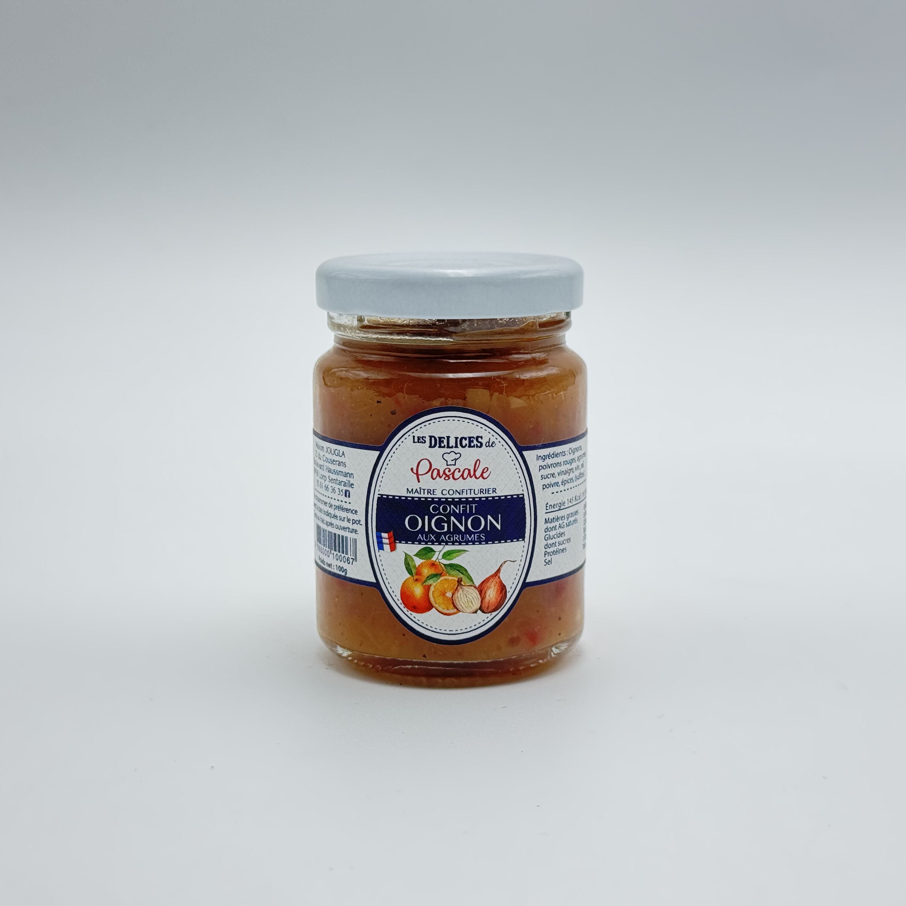 Confit d'Oignons aux Agrumes 100gr