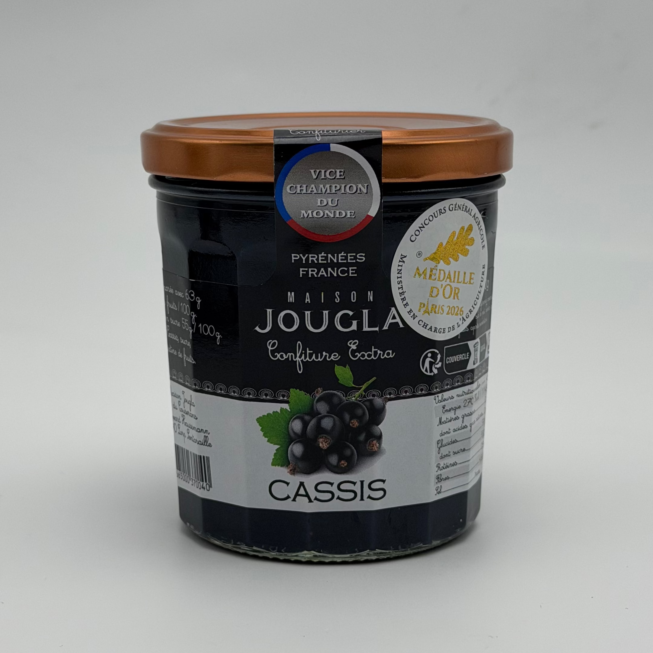 Confiture extra de Cassis 370g