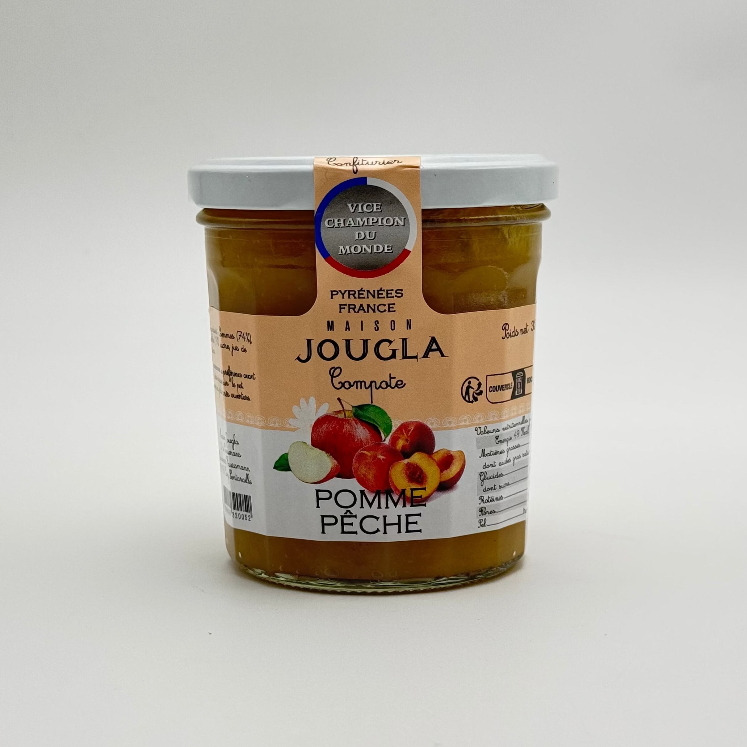Compote de Pomme Pêche 320gr