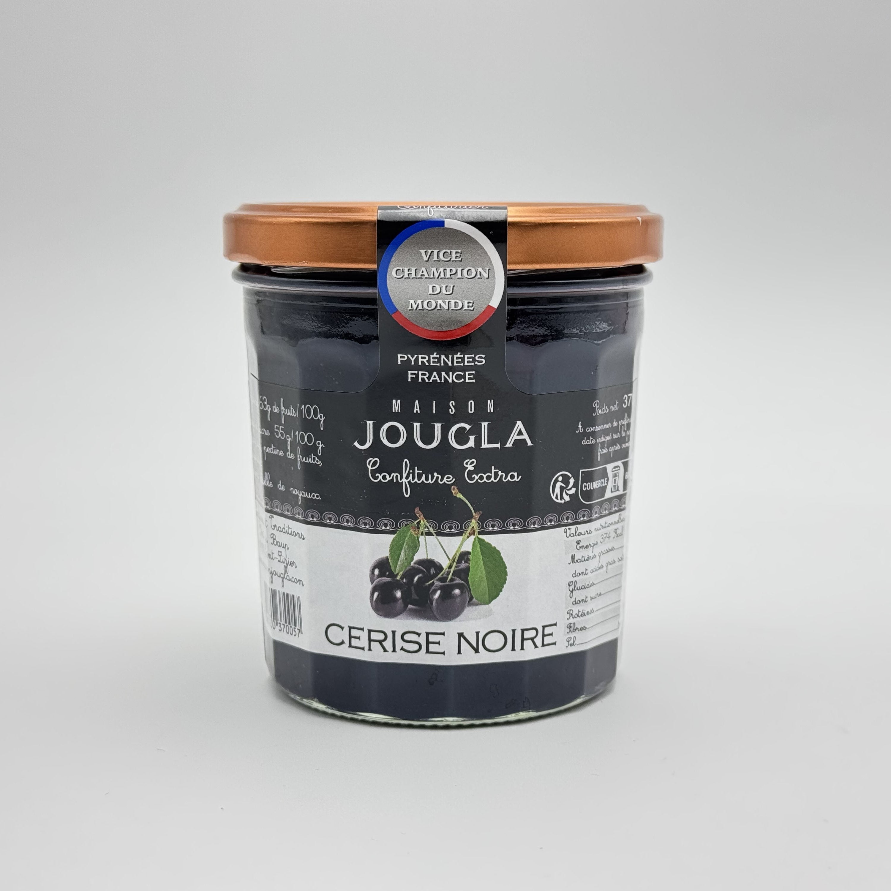 Confiture extra de Cerise noir 370g