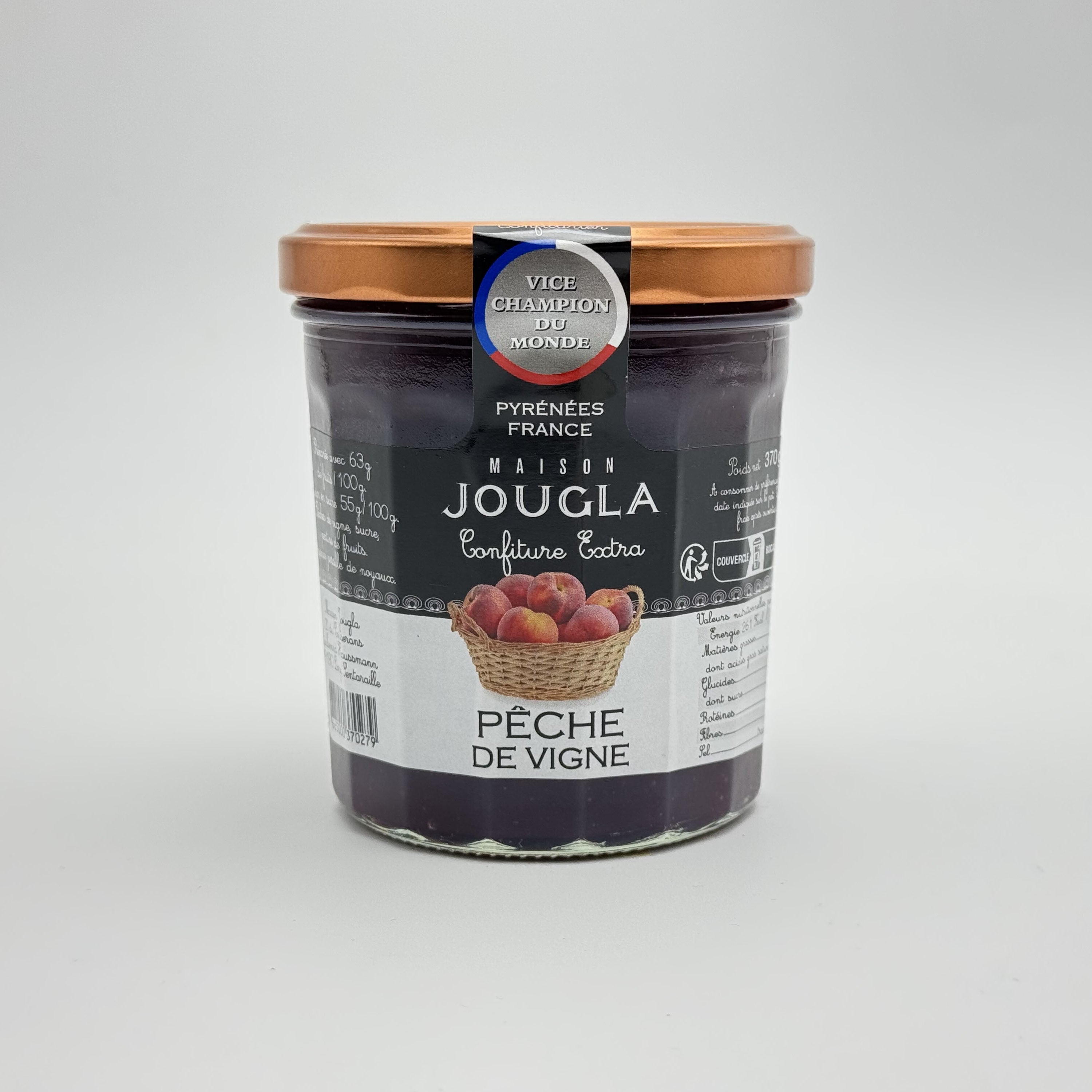 Confiture extra de Pêche de Vigne 370g